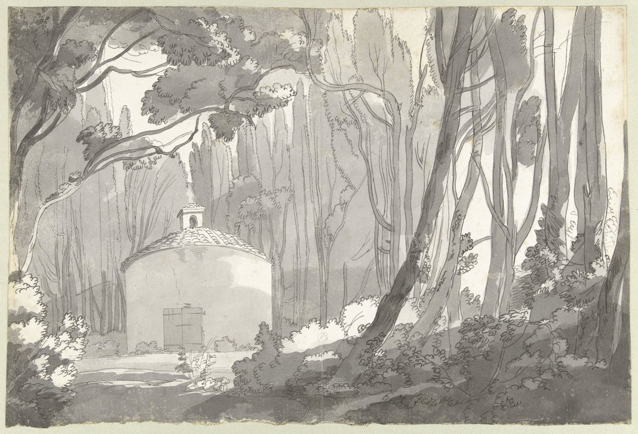 Nel parco della Villa Mondragone a Frascati da Francis Towne