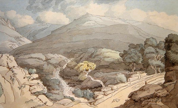 Vicino al Ponte del Diavolo da Francis Towne