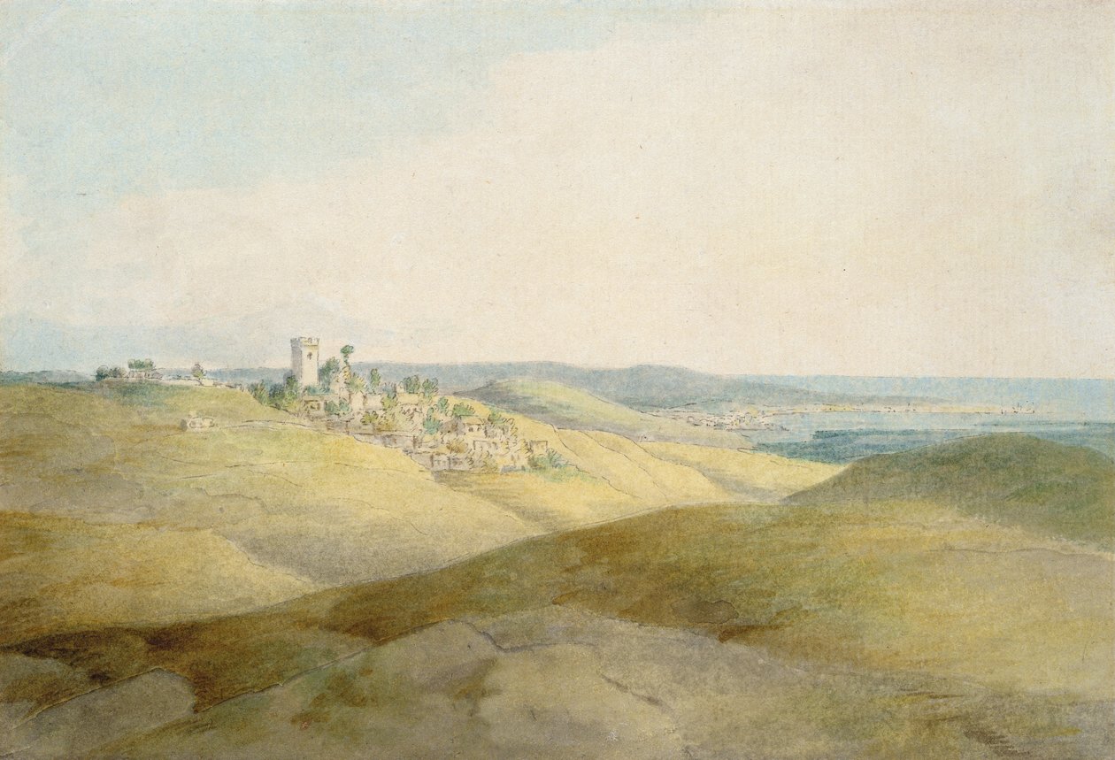 Pough Hill, vicino a Bude, Cornovaglia da Francis Towne