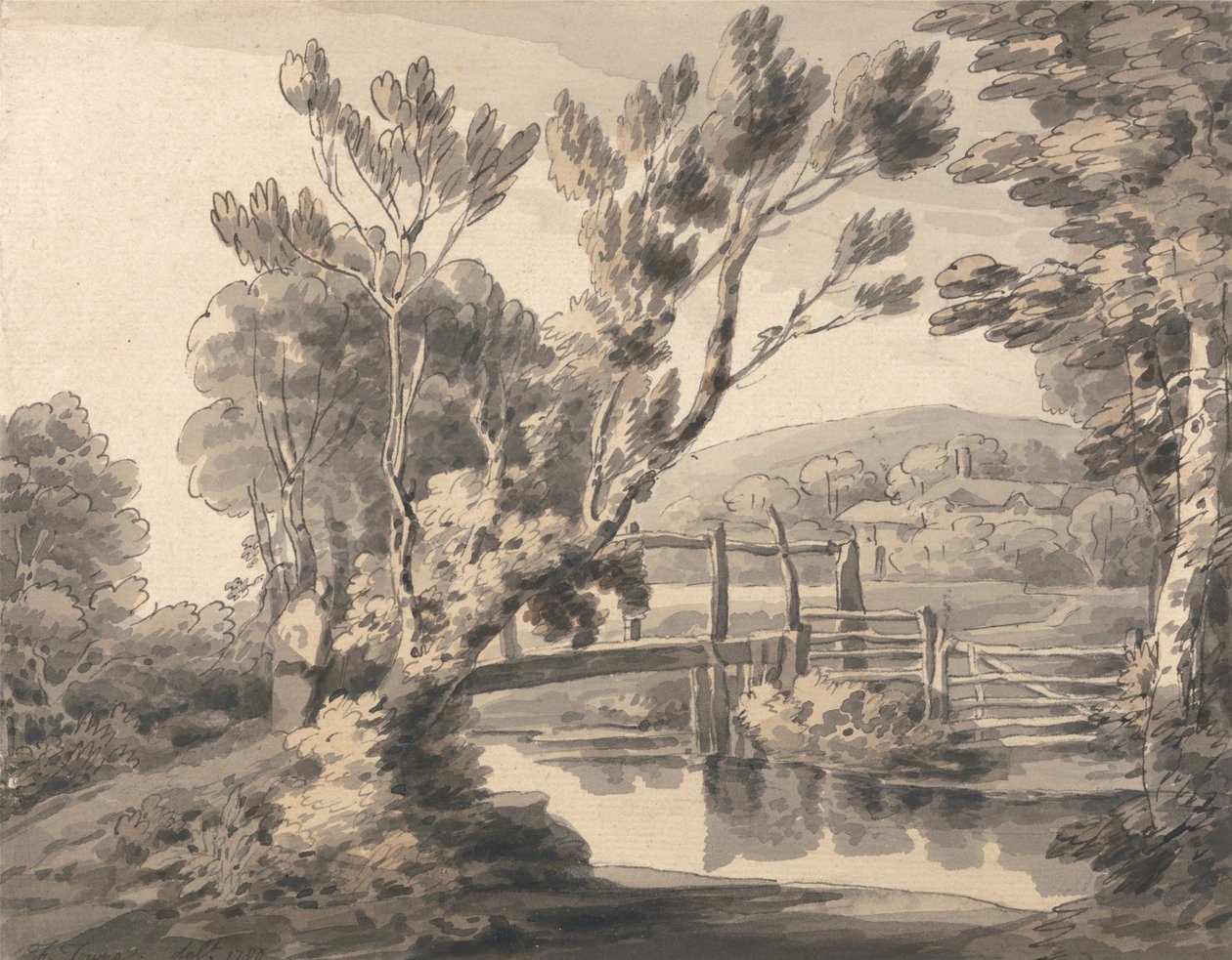 Il ponte pedonale da Francis Towne