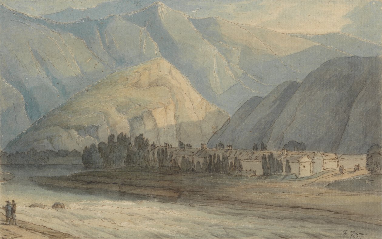 La fattoria alla testa del lago di Keswick da Francis Towne