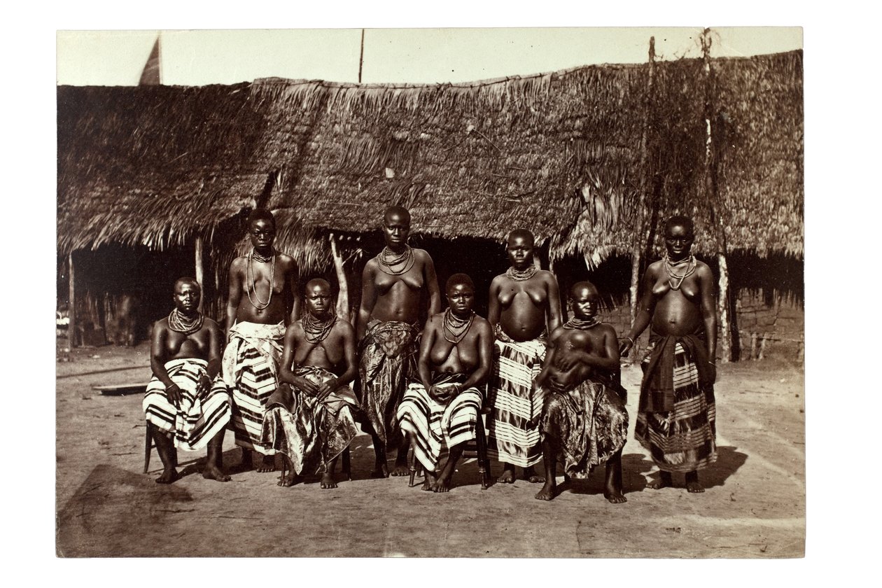 Mogli di Re Giorgio, Opobo, vicino a Calabar, Nigeria, c.1870 da Francis W. Joaque