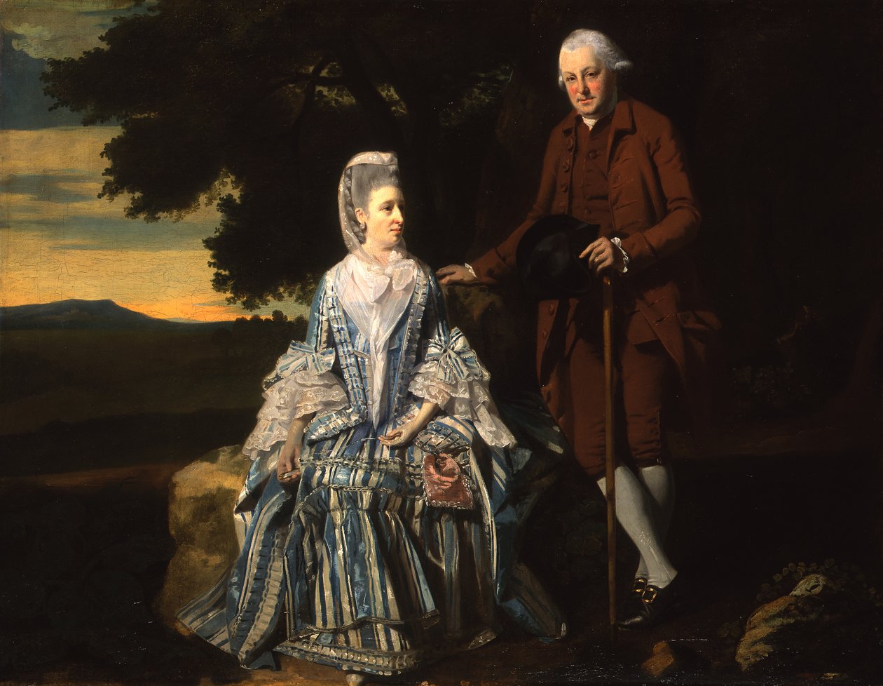 Ritratto di una coppia nel parco da Francis Wheatley