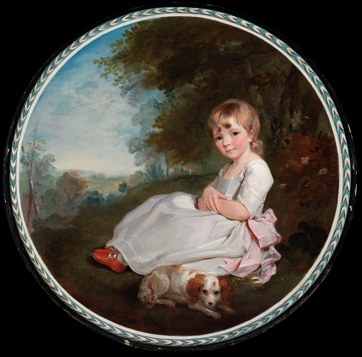 Bambino con un cane da Francis Wheatley