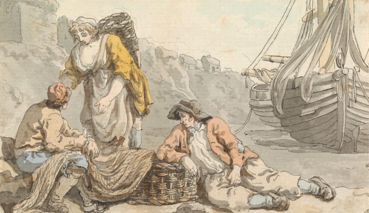 Pescatori con Ceste e Reti da Francis Wheatley