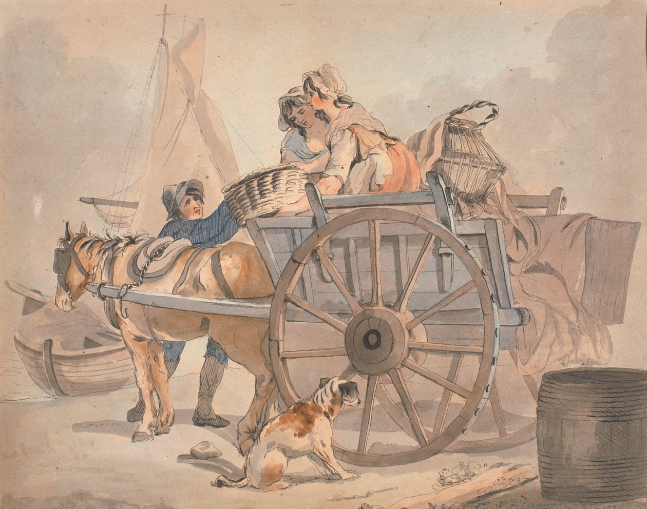 Il carretto del pesce da Francis Wheatley
