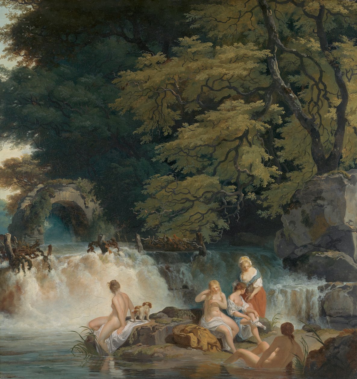 Il salto del salmone, Leixlip da Francis Wheatley