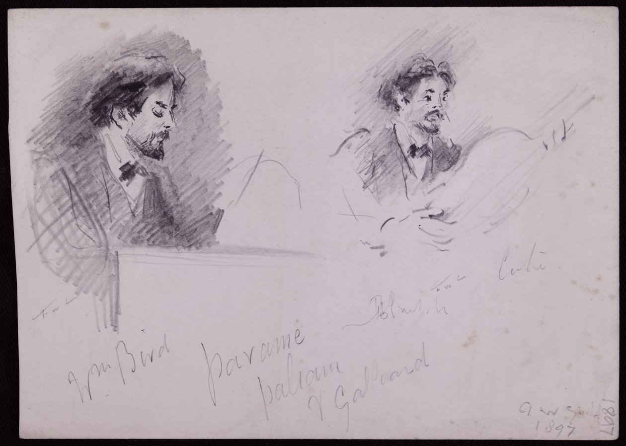 Ritratto di Arnold Dolmetsch da Francis Wilfred Lawson