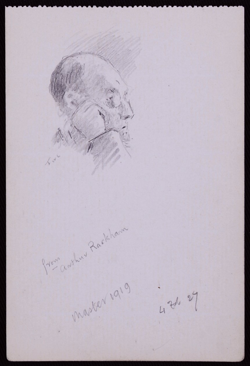 Ritratto di Arthur Rackham da Francis Wilfred Lawson