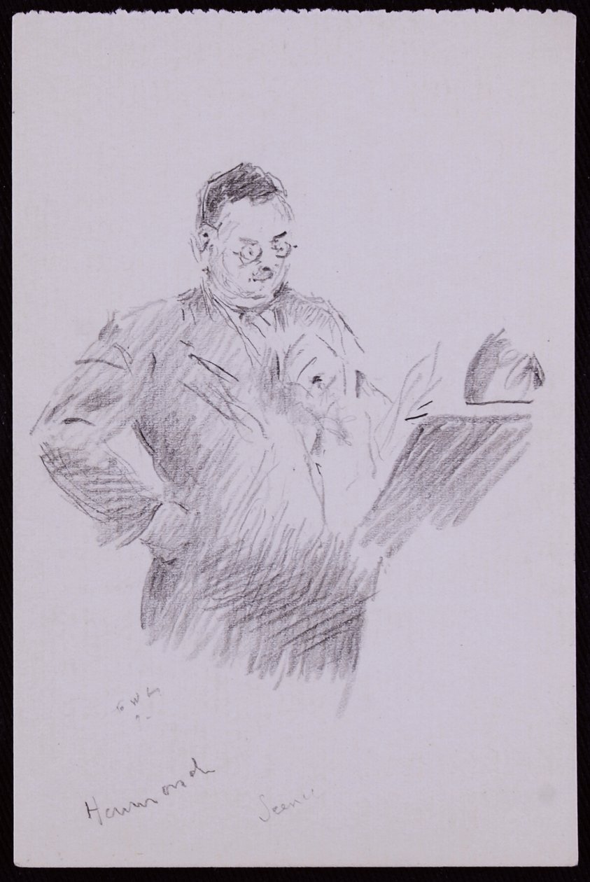 Ritratto di Aubrey Hammond, c.1934 da Francis Wilfred Lawson