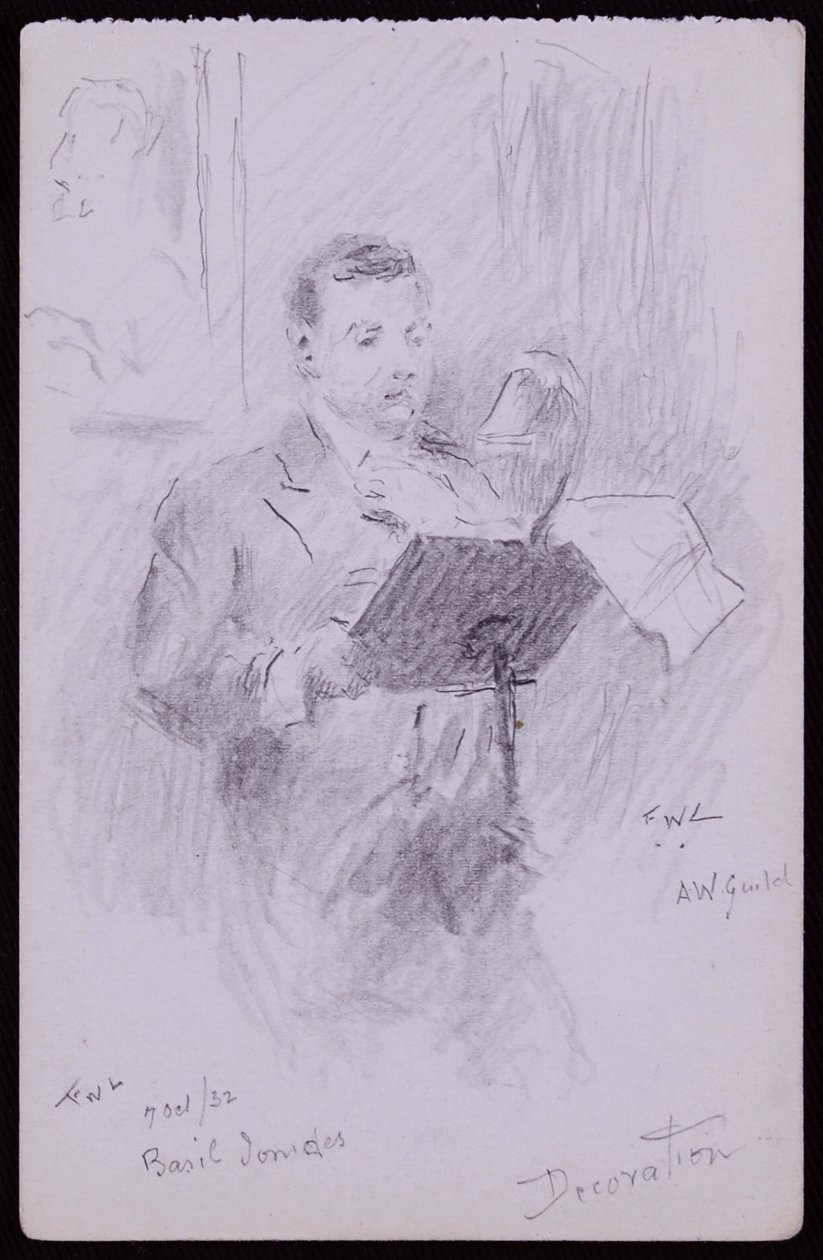 Ritratto di Basil Ionides da Francis Wilfred Lawson