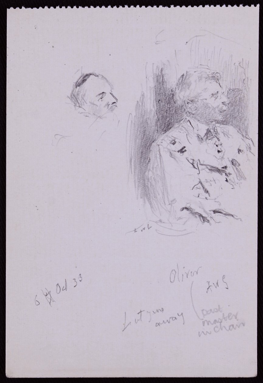 Ritratto di Basil Oliver da Francis Wilfred Lawson