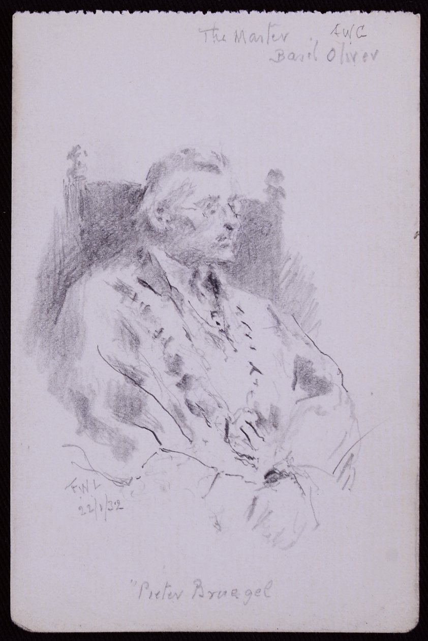 Ritratto di Basil Oliver da Francis Wilfred Lawson