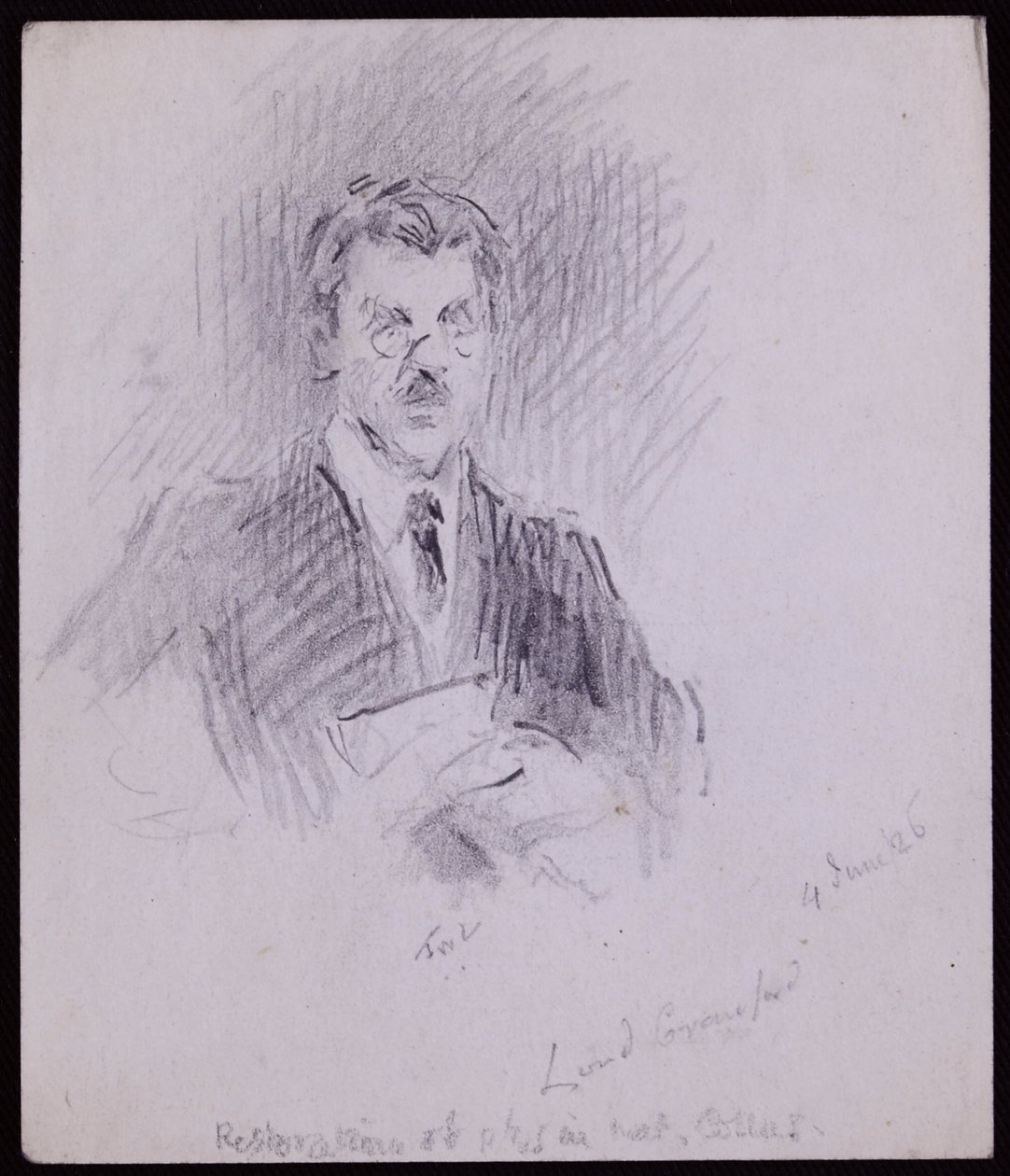 Ritratto del Conte di Crawford e Balcarres da Francis Wilfred Lawson