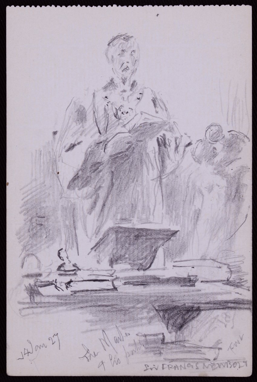 Ritratto di Francis Newbolt da Francis Wilfred Lawson