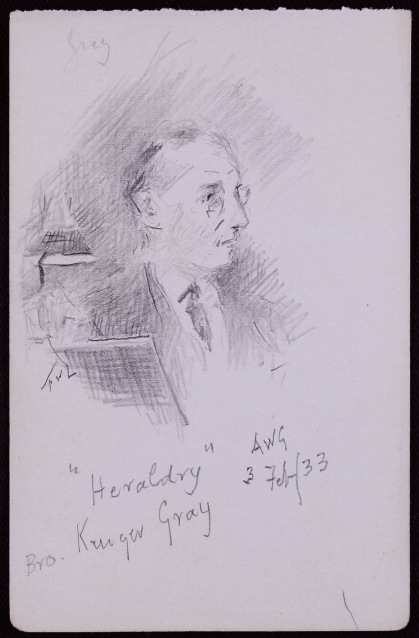 Ritratto di George Kruger Gray da Francis Wilfred Lawson