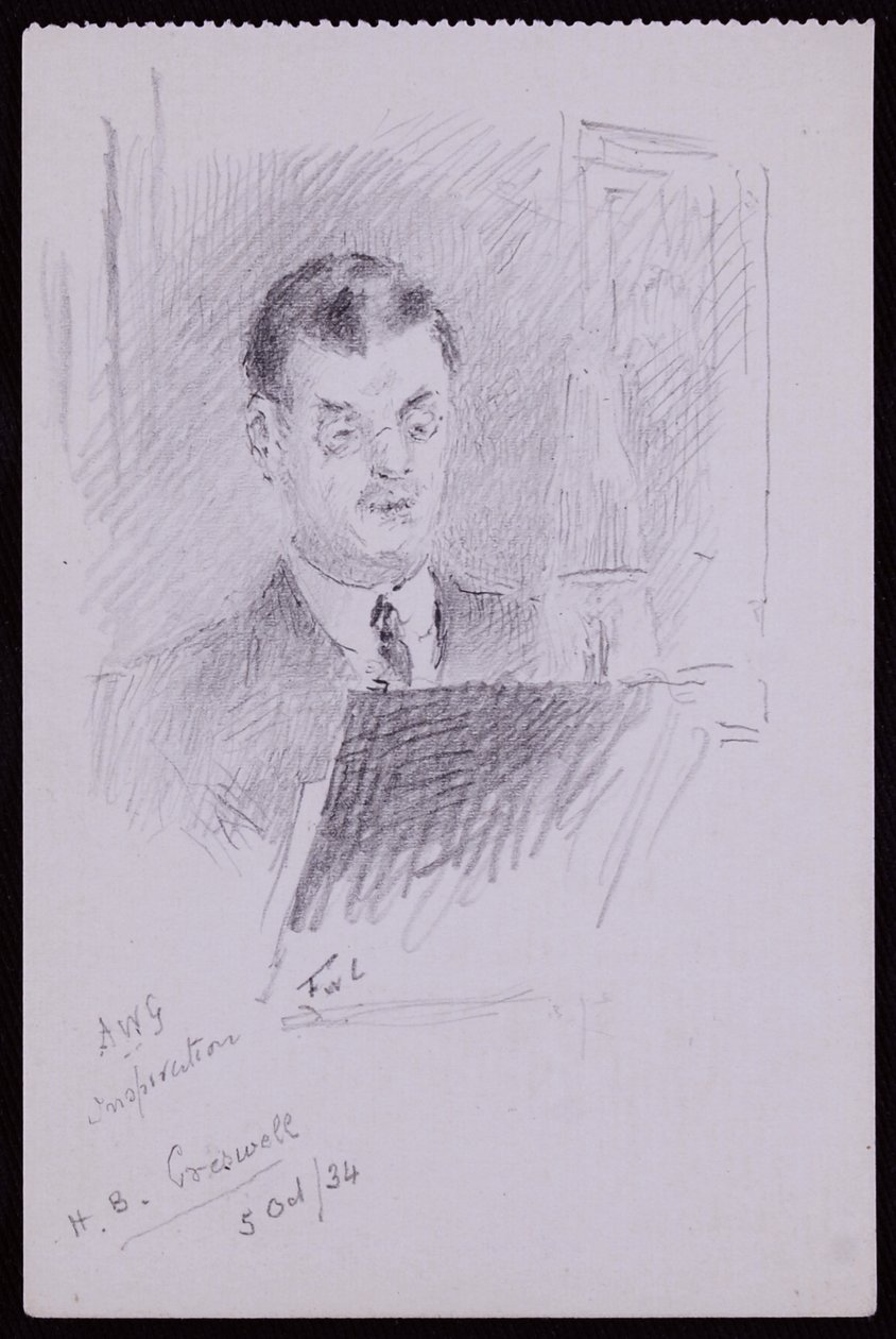 Ritratto di HB Cresswell da Francis Wilfred Lawson