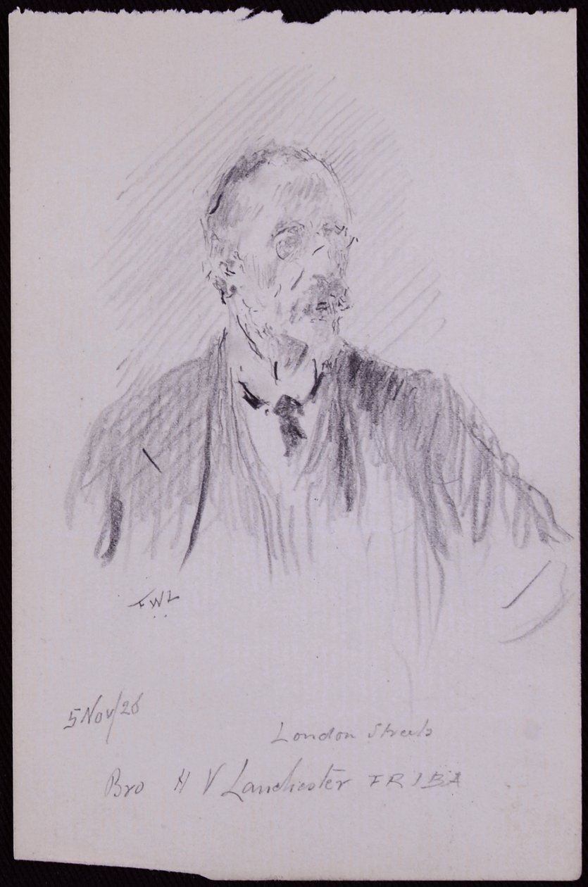 Ritratto di HV Lanchester da Francis Wilfred Lawson