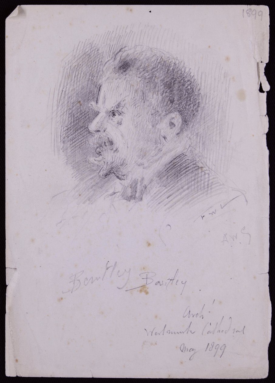Ritratto di JF Bentley da Francis Wilfred Lawson