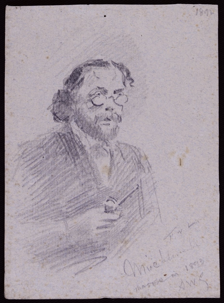 Ritratto di JT Micklethwaite, c.1893 da Francis Wilfred Lawson
