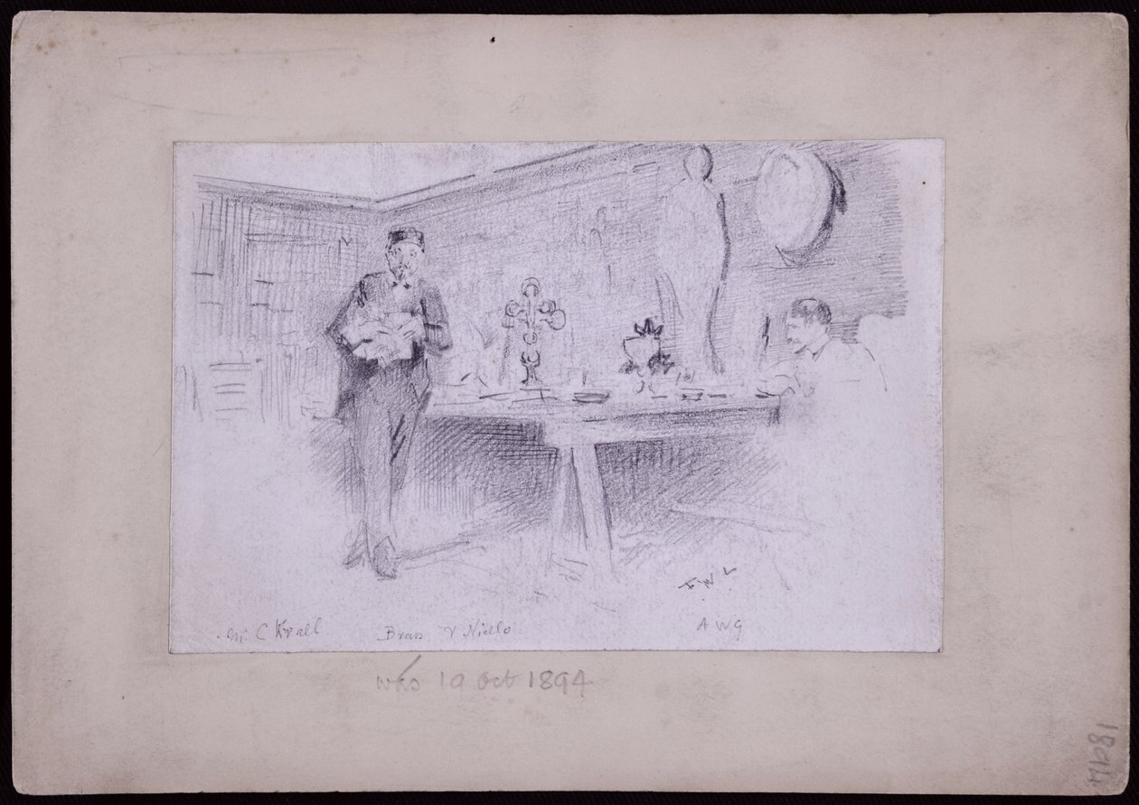 Ritratto di Karl Krall da Francis Wilfred Lawson