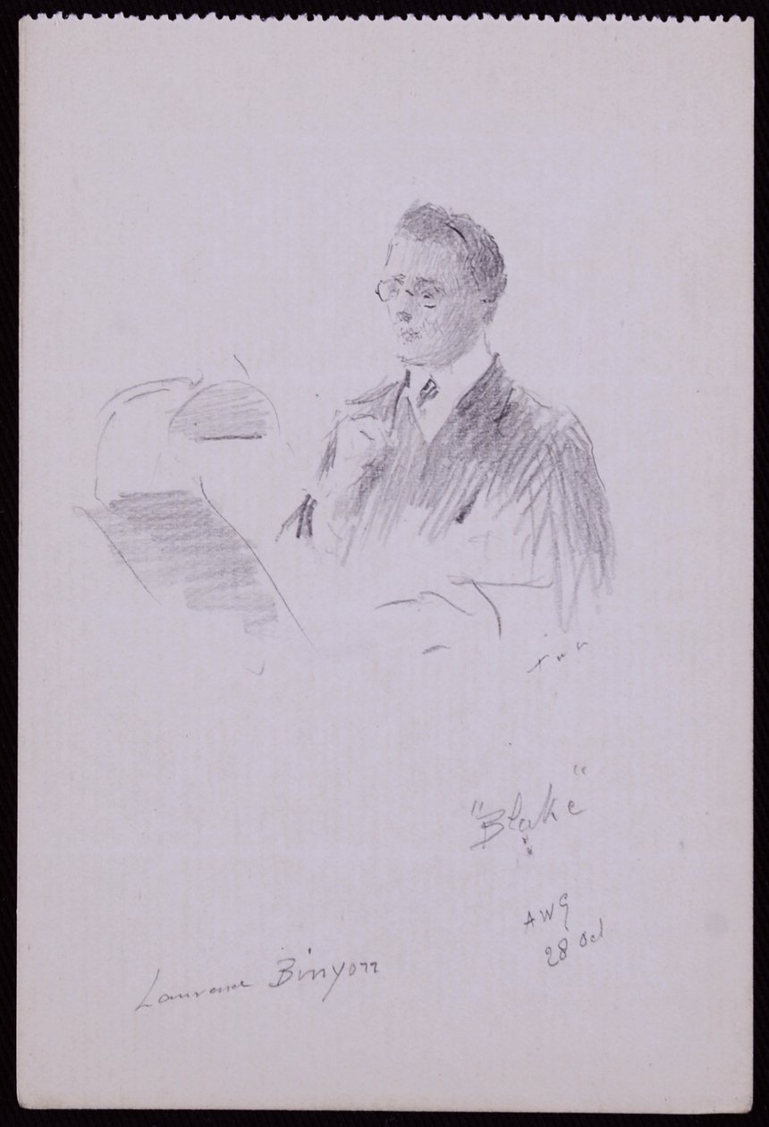 Ritratto di Lawrence Binyon da Francis Wilfred Lawson