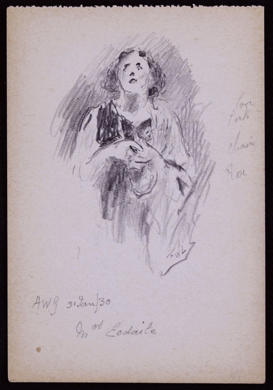 Ritratto della Signora Arundel Esdaile da Francis Wilfred Lawson
