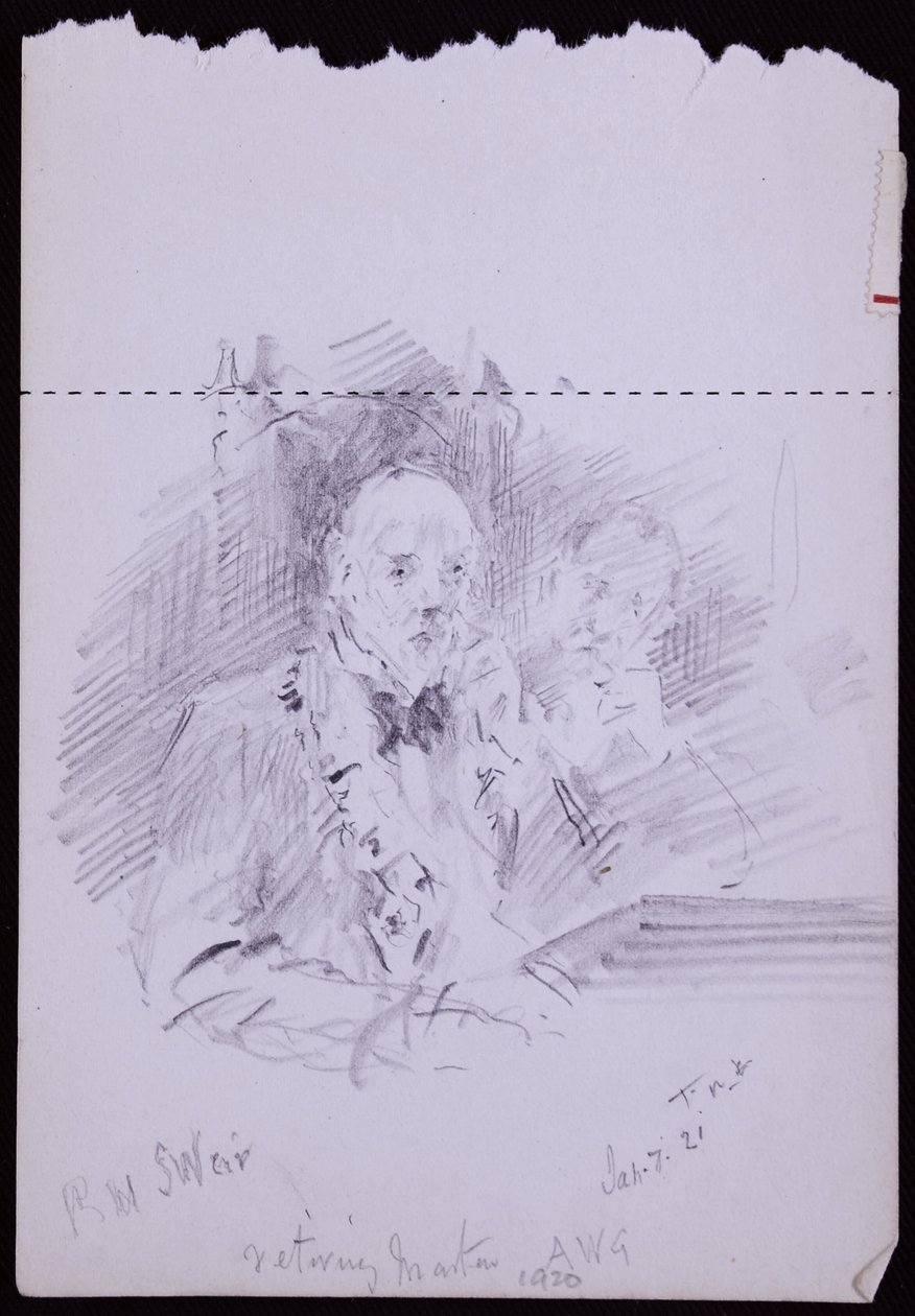 Ritratto di RW Schultz Weir da Francis Wilfred Lawson