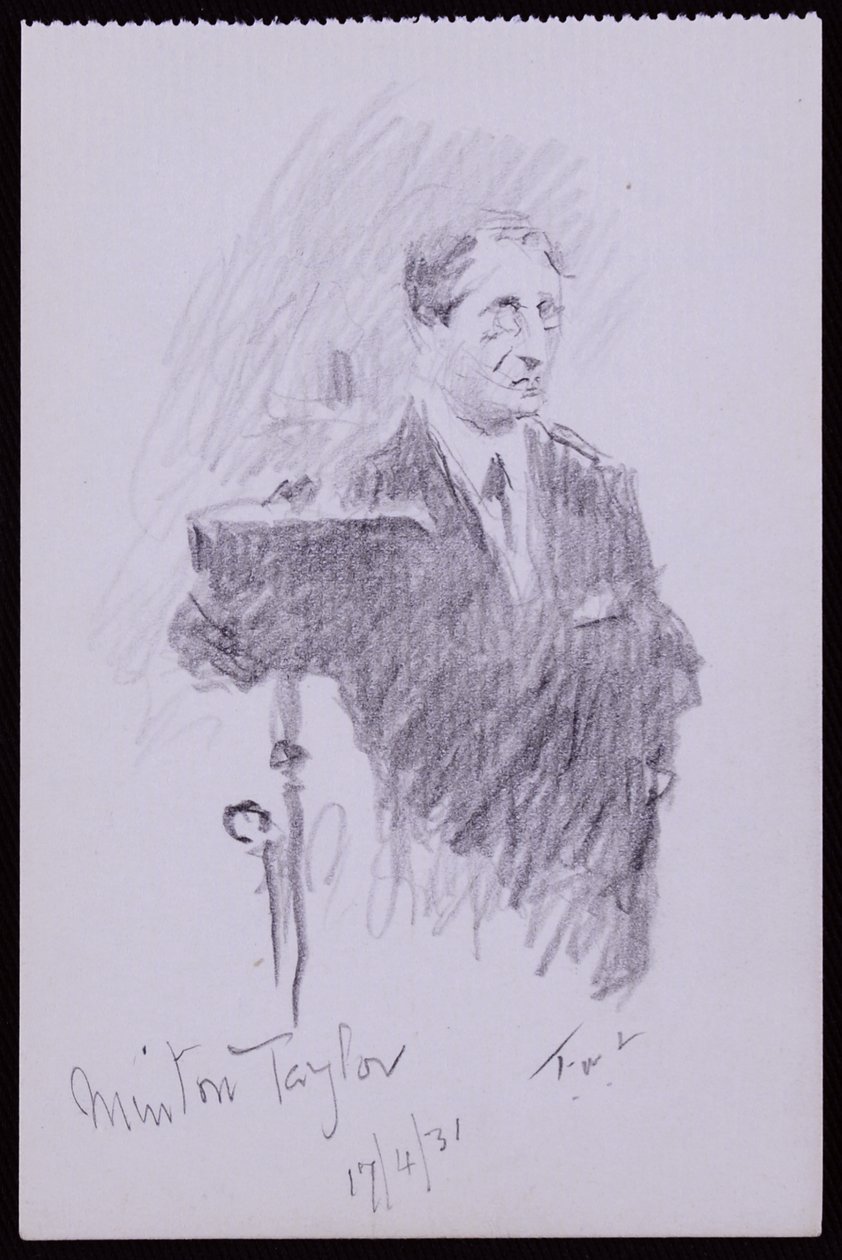 Ritratto di R Minton Taylor da Francis Wilfred Lawson