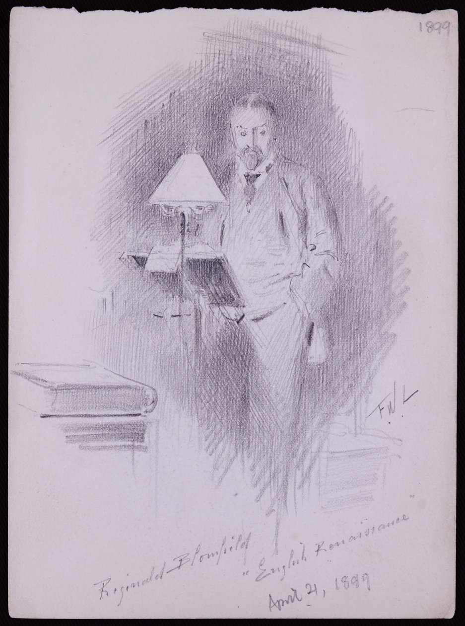 Ritratto di Reginald Blomfield da Francis Wilfred Lawson