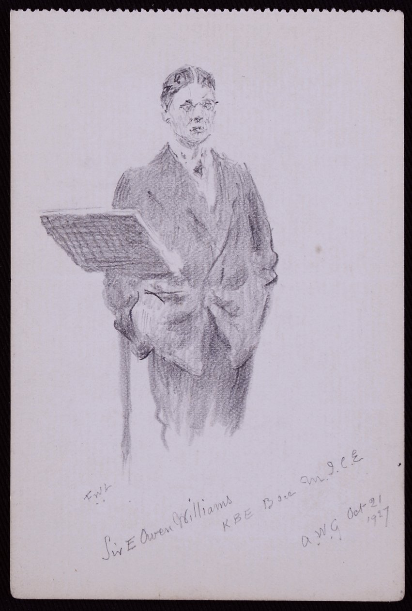 Ritratto di Sir Owen Williams da Francis Wilfred Lawson