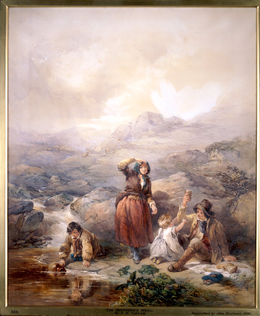Il pasto del pastore da Francis William Topham