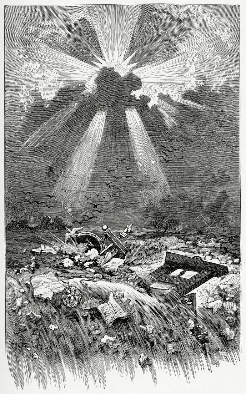 La Débacle - illustrazione da Napoléon le Petit, XIX secolo da Francis and Scott, Henry Fowke