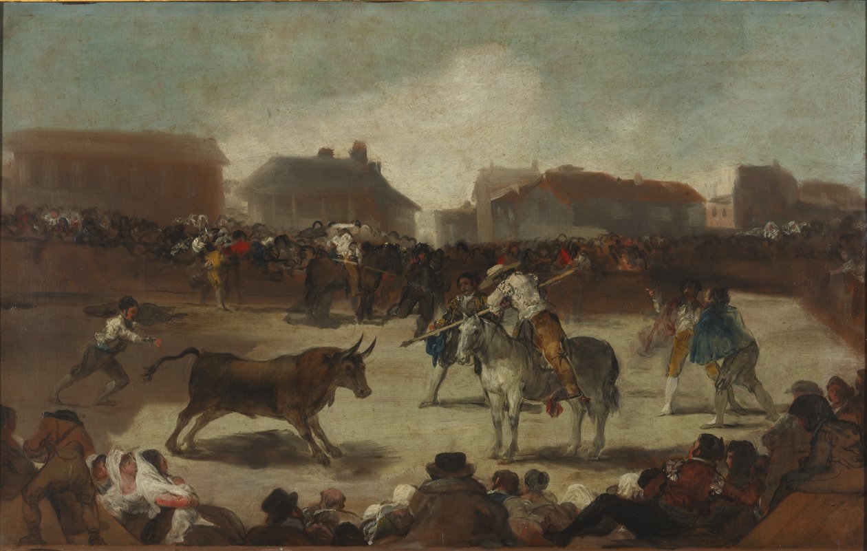 Corrida de toros in un villaggio da Francisco de Goya