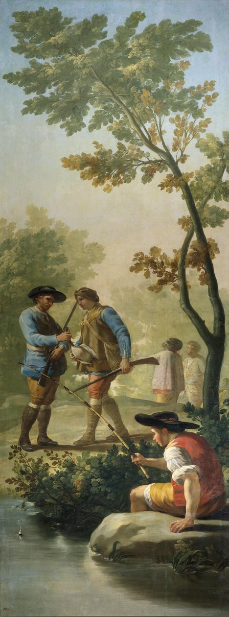Il pescatore con la canna da Francisco de Goya