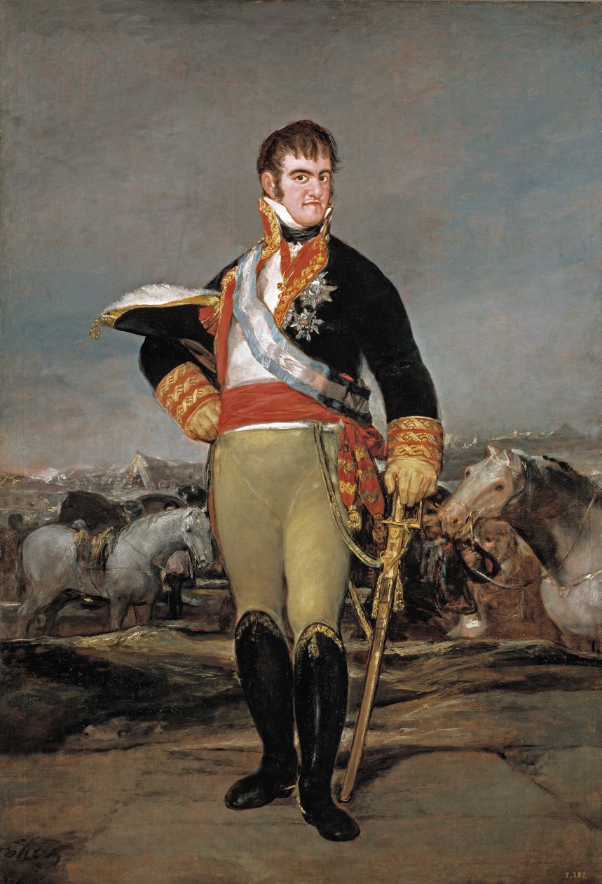 Ferdinando VII al campo da Francisco de Goya
