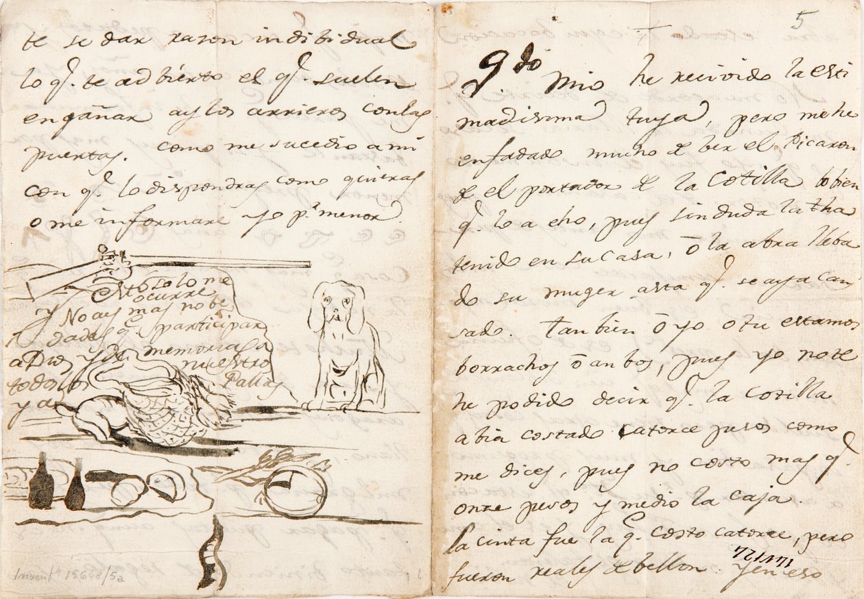 Lettera a Martín Zapater da Francisco de Goya
