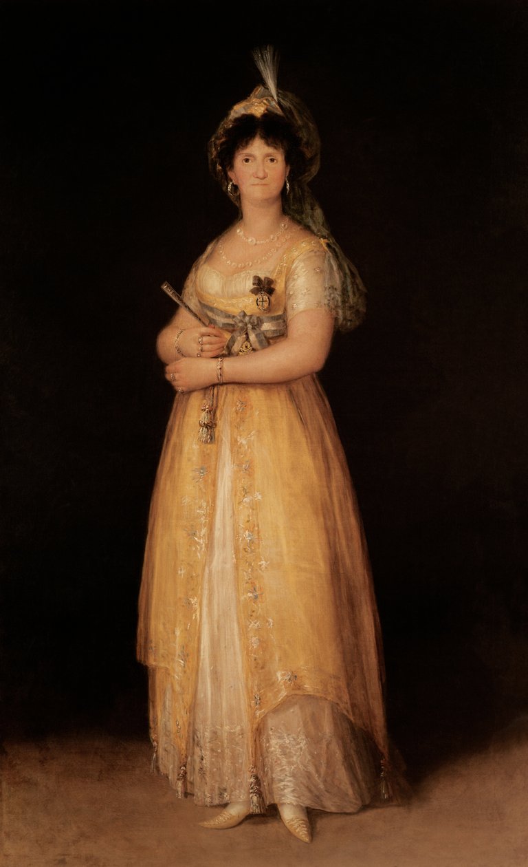 Ritratto della Regina Maria Luisa (1751-1819) moglie del Re Carlo IV (1788-1808) di Spagna da Francisco de Goya