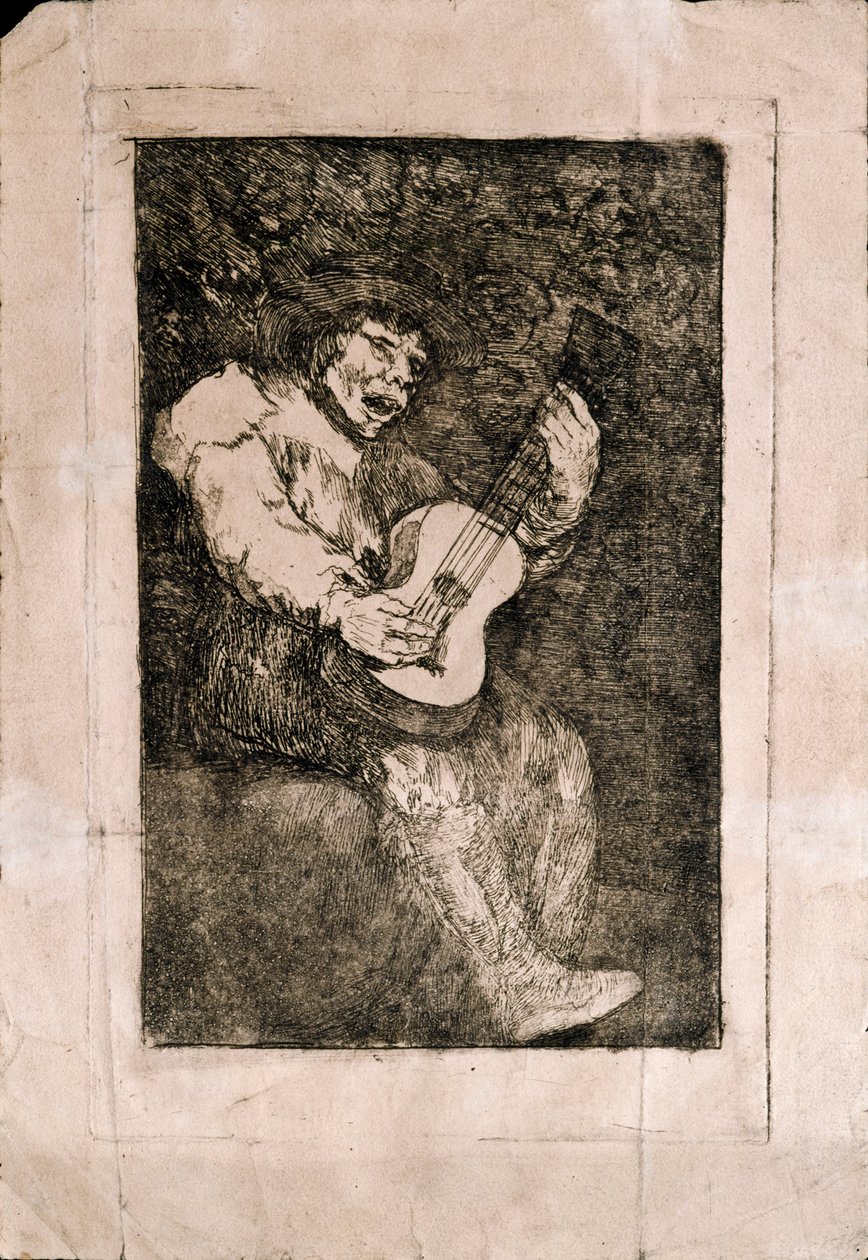 Il cantante cieco da Francisco de Goya
