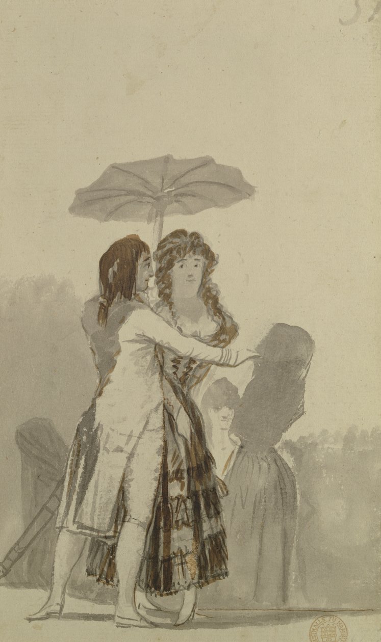 Coppia con un Parasol da Francisco de Goya