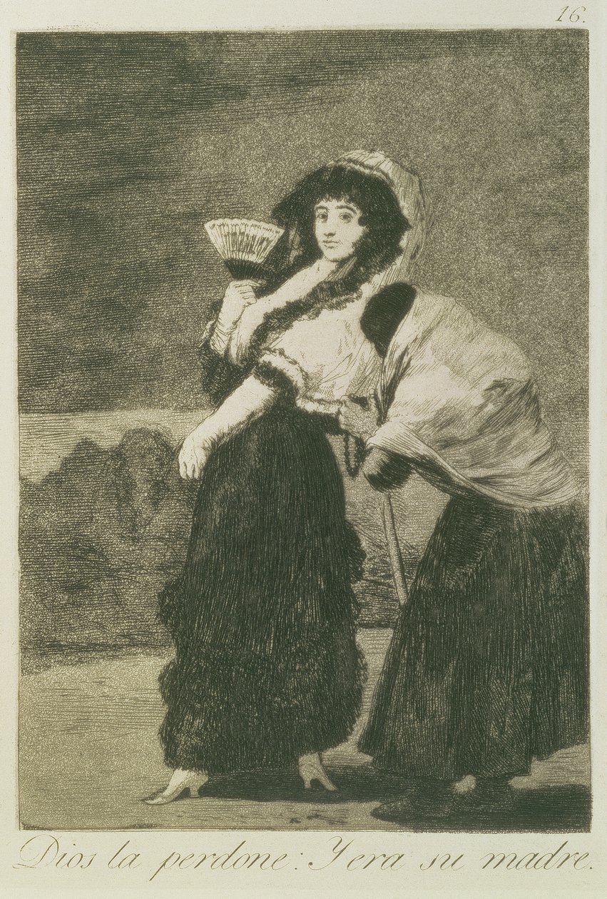 Dio la perdoni: era sua madre, 1797 da Francisco de Goya