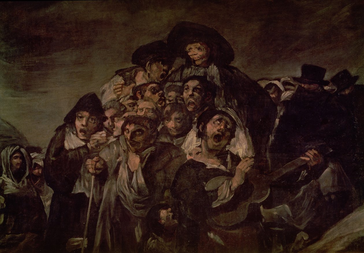 Pellegrinaggio alla Piscina di San Isidro (dettaglio) da Francisco de Goya