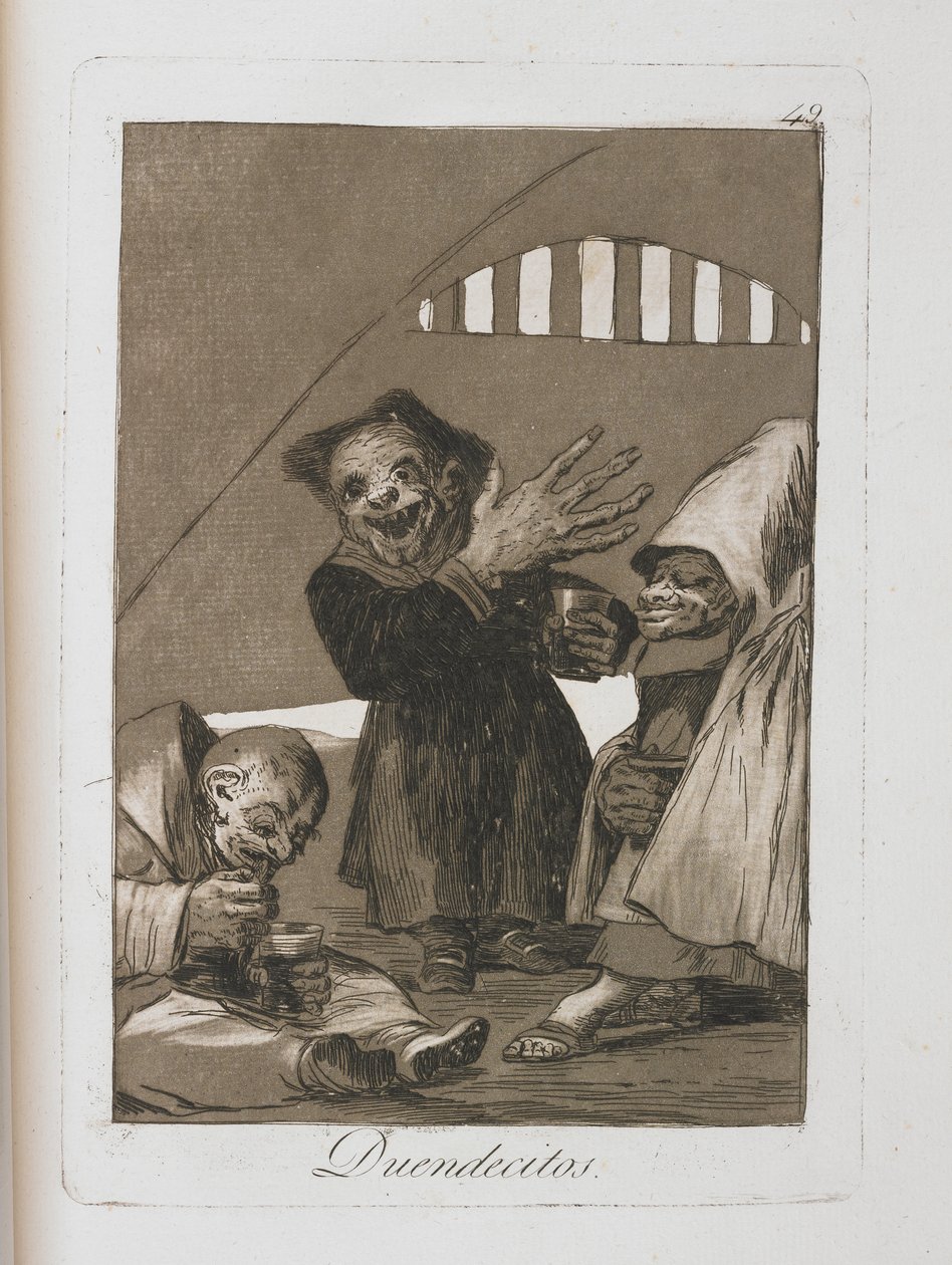 Tavola da Los Caprichos, 1797-1798 da Francisco de Goya