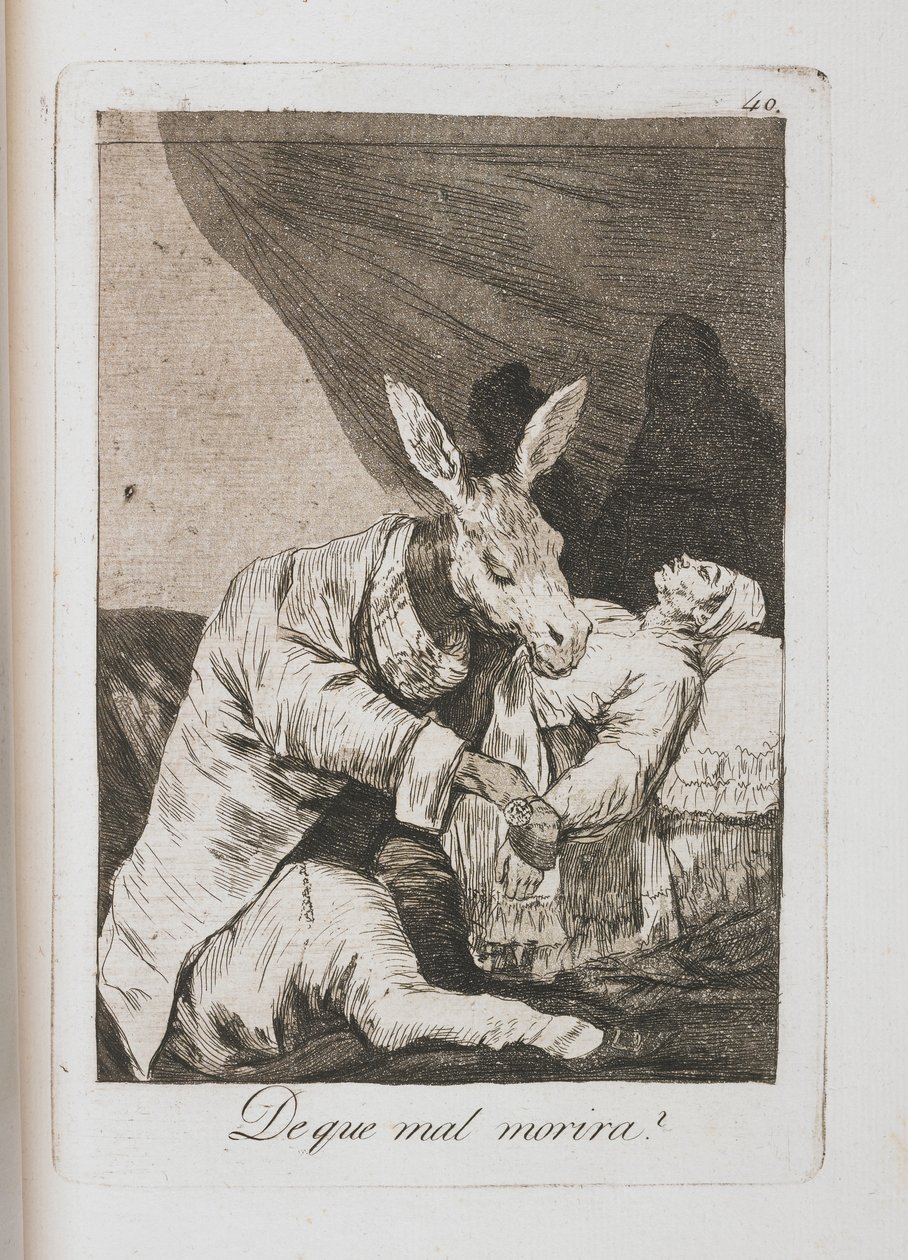 Tavola da Los Caprichos, 1797-1798 da Francisco de Goya