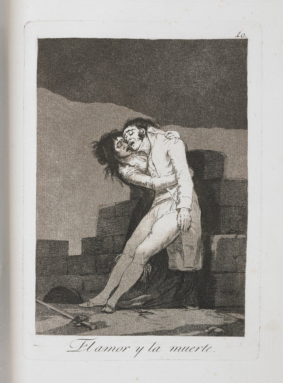 Tavola da Los Caprichos, 1797-1798 da Francisco de Goya