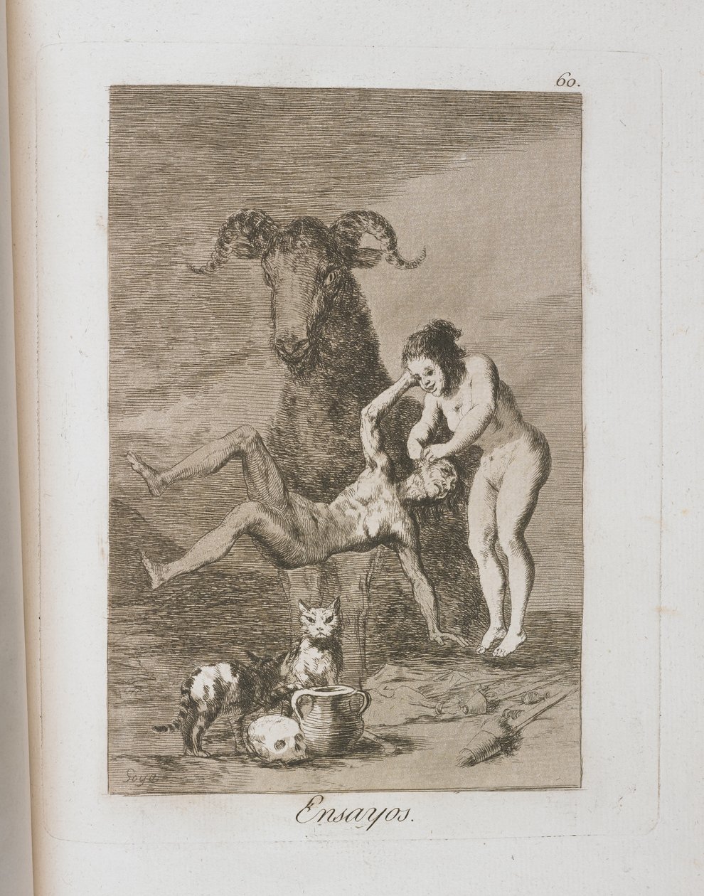 Tavola da Los Caprichos da Francisco de Goya