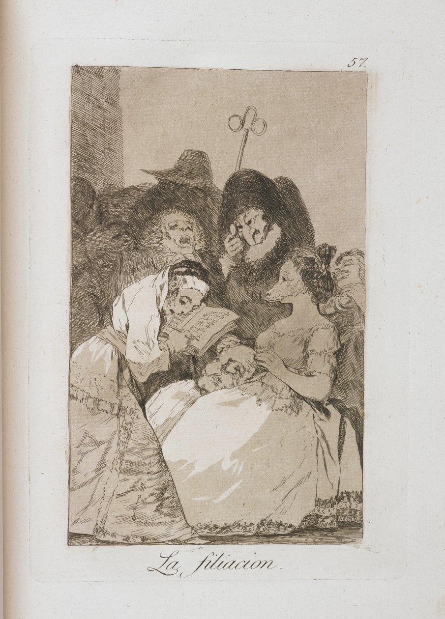 Tavola da Los Caprichos da Francisco de Goya