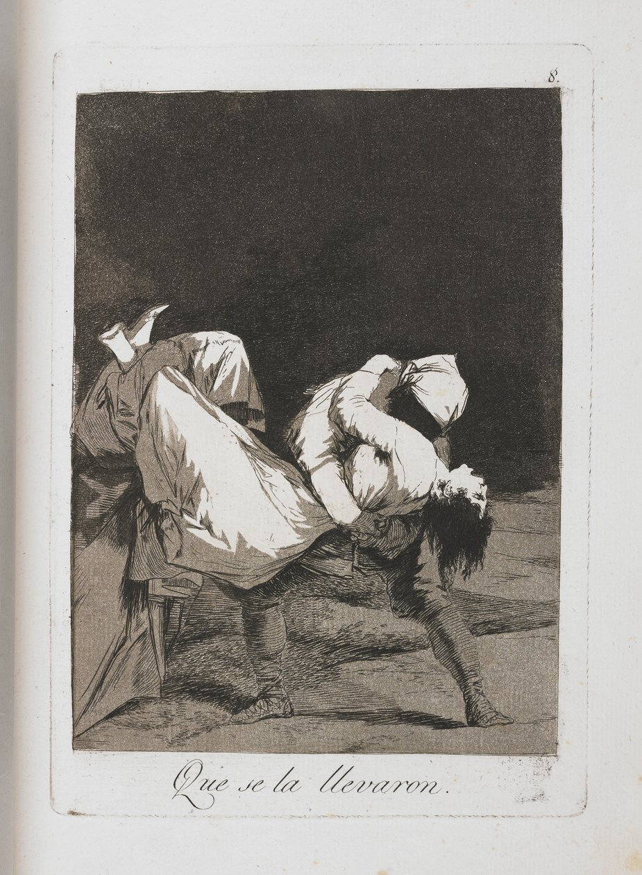 Tavola da Los Caprichos, 1797-1798 da Francisco de Goya