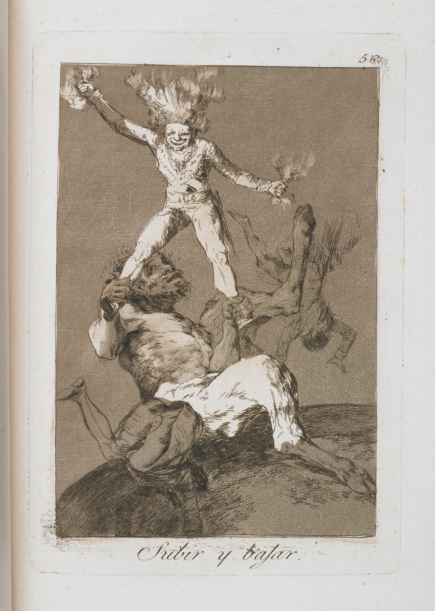 Tavola da Los Caprichos, 1797-1798 da Francisco de Goya