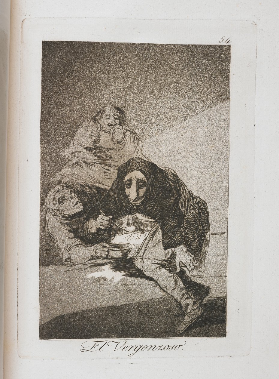 Tavola da Los Caprichos, 1797-1798 da Francisco de Goya